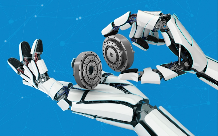 Roboterhände mit Präzisionsgetrieben für bewegliche Gelenke in humanoiden Robotern
