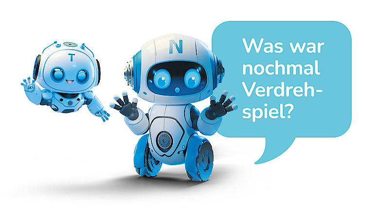 Nabtesco Maskottchen Nabby und Tessy 